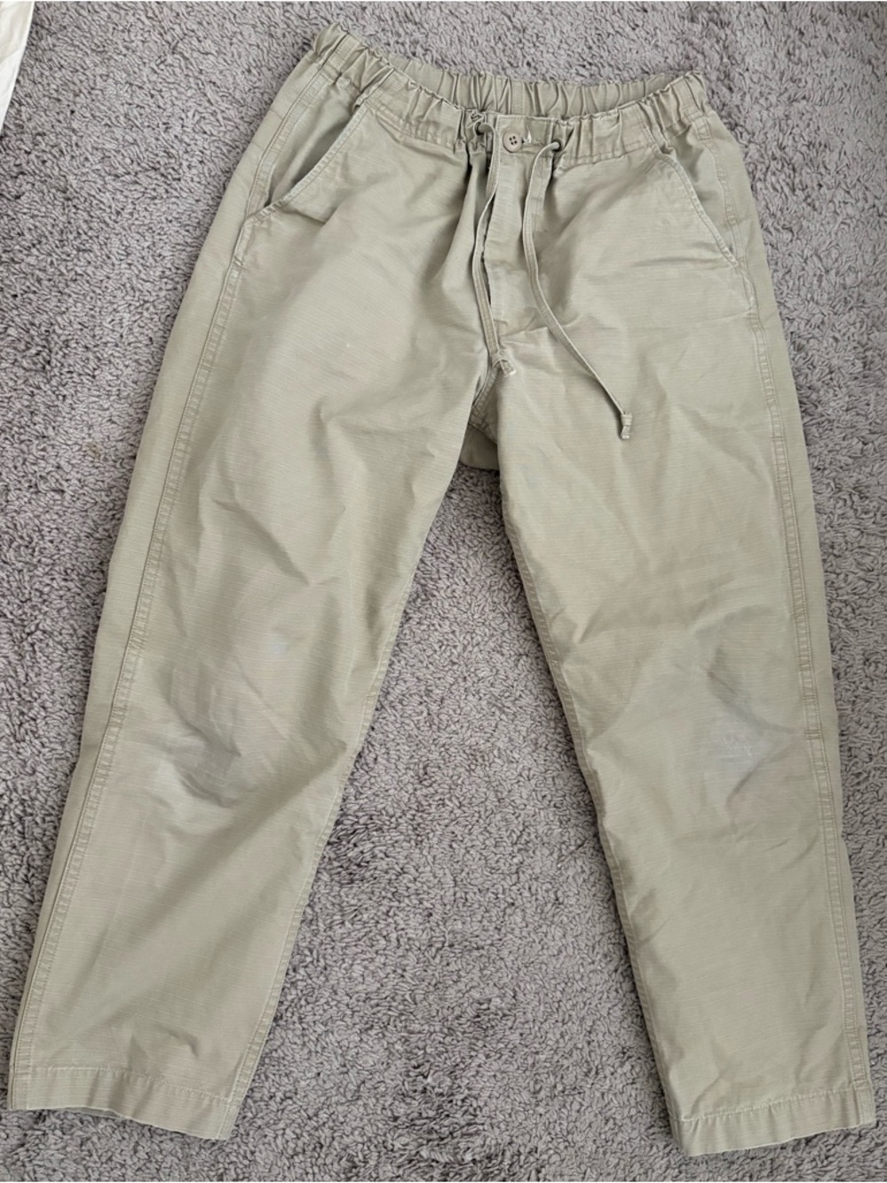 Orslow New yorker Drawstring Pants in Light Khaki